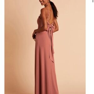 Birdy Grey Red Backless Wrap Gown